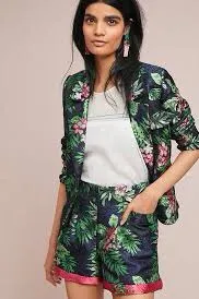 PatBO Silky Floral Print Shorts - Image 3