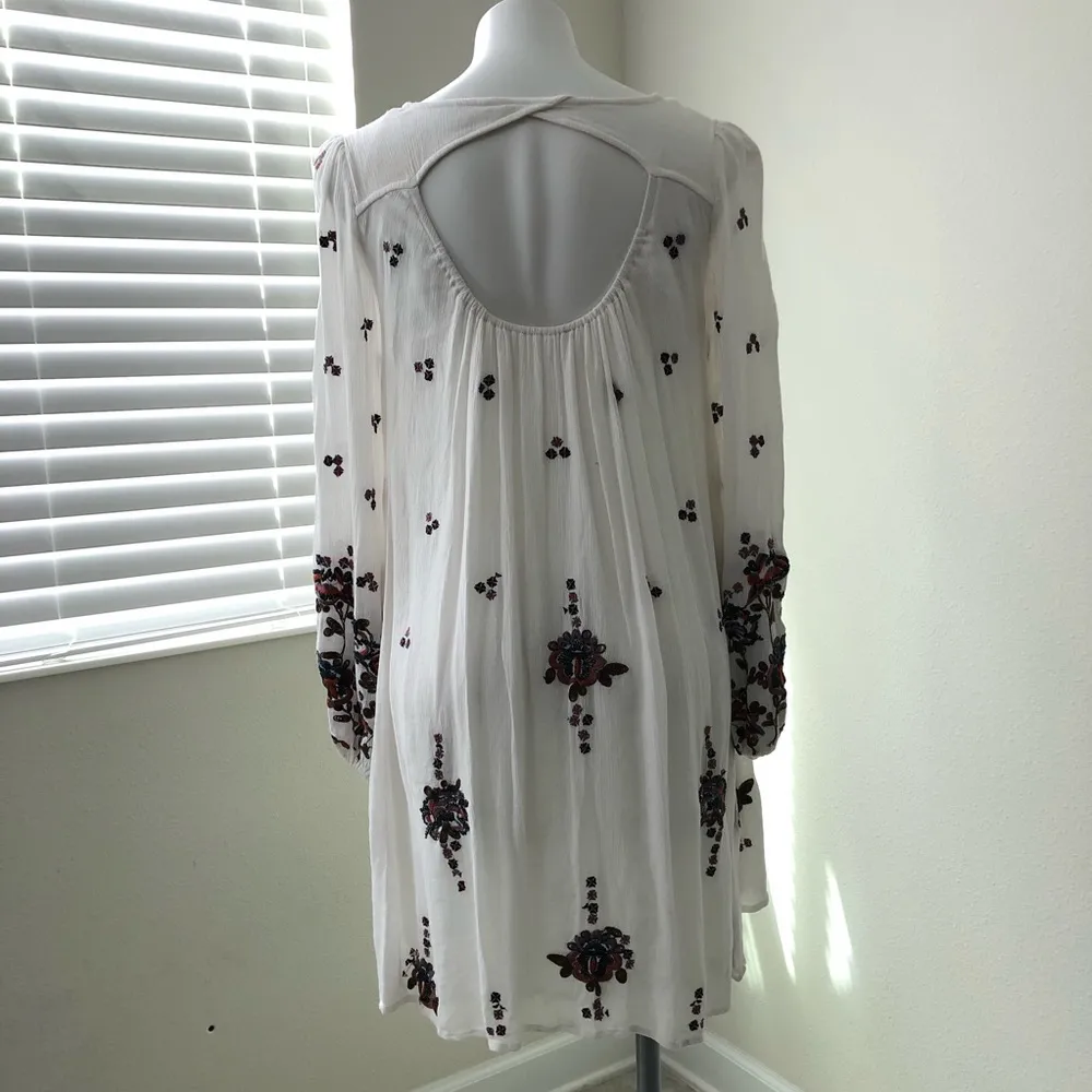 Free People Oxford Embroidered Mini Dress Size XS - Image 9