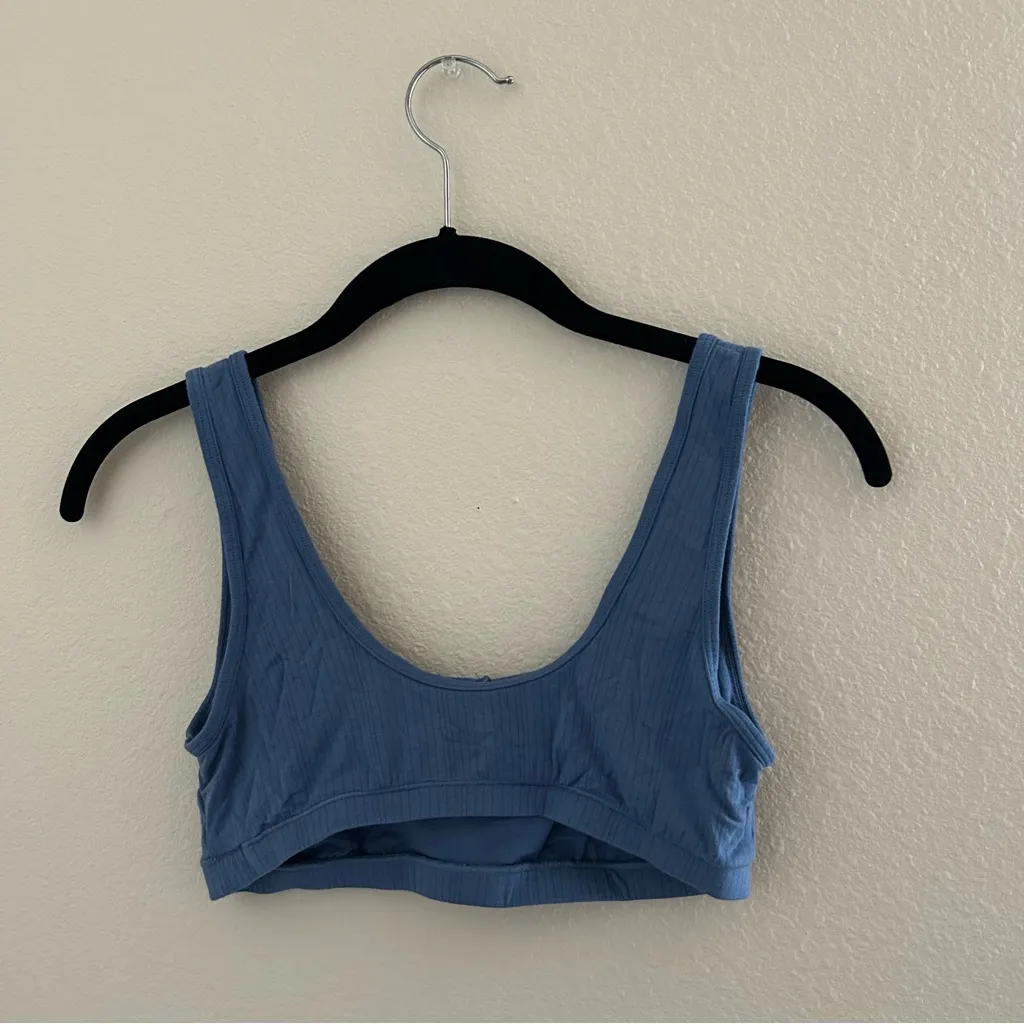 Auden ribbed bralette Blue Size M - Image 3