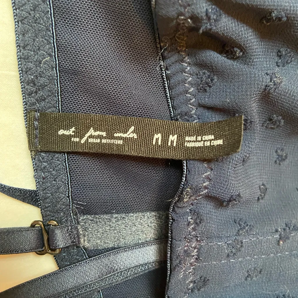 Urban Outfitters,‎ Out From Under Ribbed, baby doll heart print Corset top. SZ M - Image 5