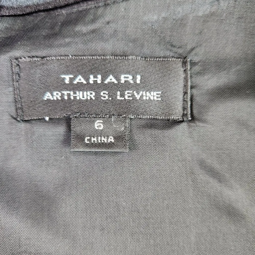 Tahari Womens 6 Black Sleeveless Sheath Midi Cocktail Dress Lined Formal - Image 49