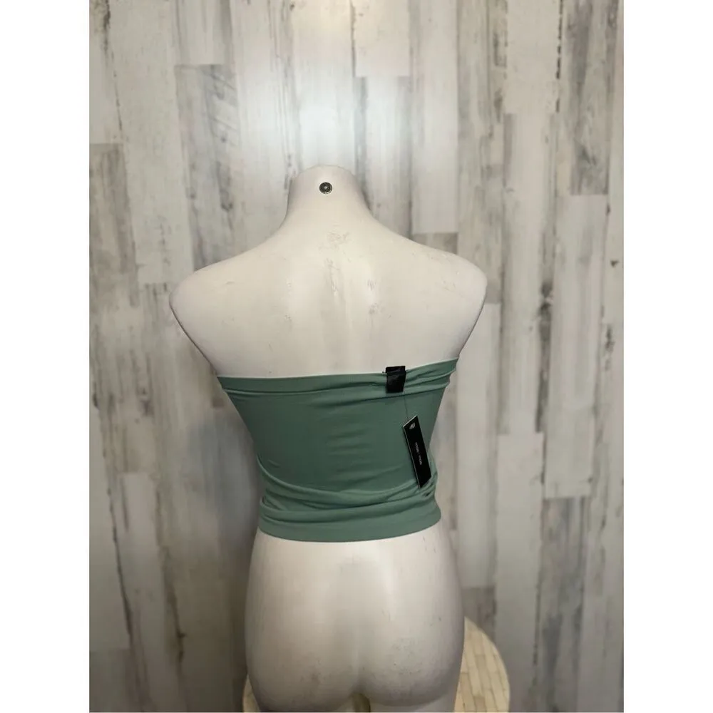 Strapless top Green Size M - Image 5