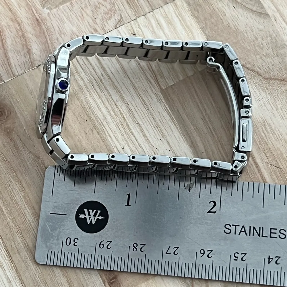 Seiko Coutura Ladies Watch RARE Diamonds Black Pearl Dial Stainless Bracelet - Image 16