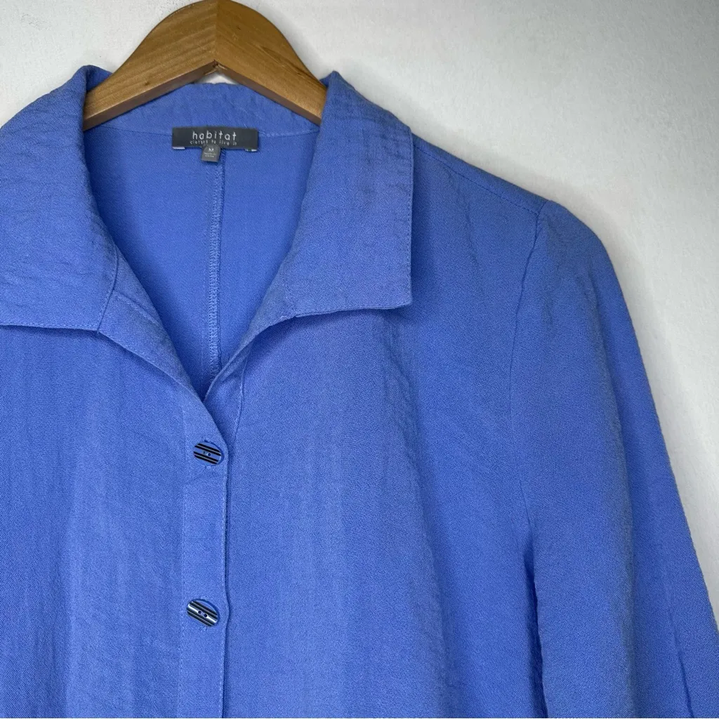 Habitat Express Solid Hidden Pocket Swing Shirt in Cornflower Size Medium - Image 5