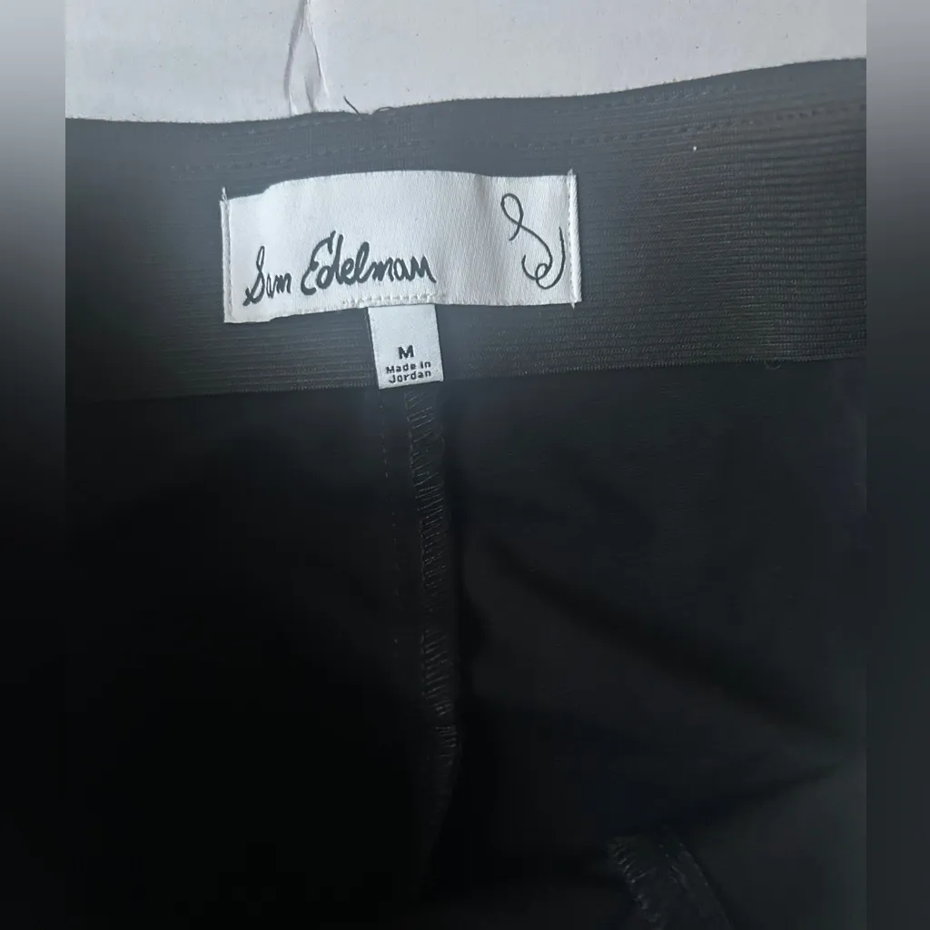 NWT SAM EDELMAN Women’s Joey Pants Pull on Flare Black Size Medium - Image 4