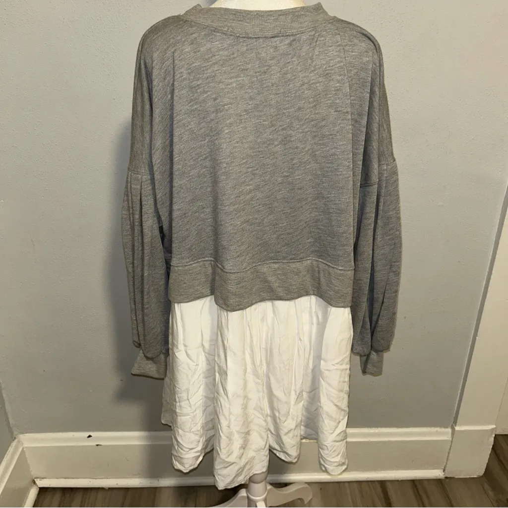 Altar'd State Gray and White Midi Dress - Image 3