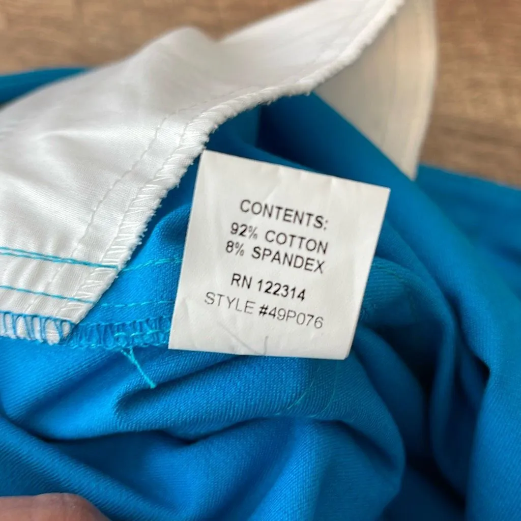 Peace Of‎ Cloth Womens Panticular Stretchy Trouser Pants Blue Size 10 - Image 5