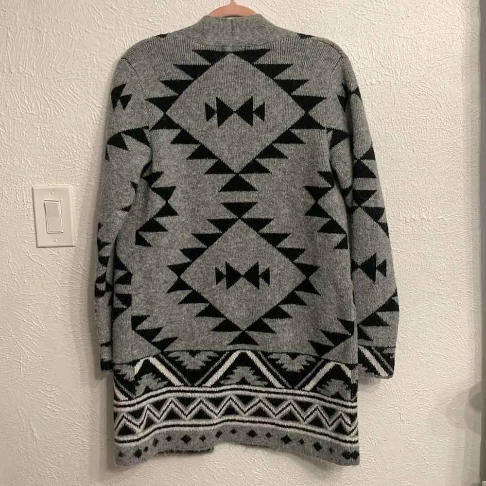 NWT Frye cozy jacquard patterned open front cardigan - Image 3