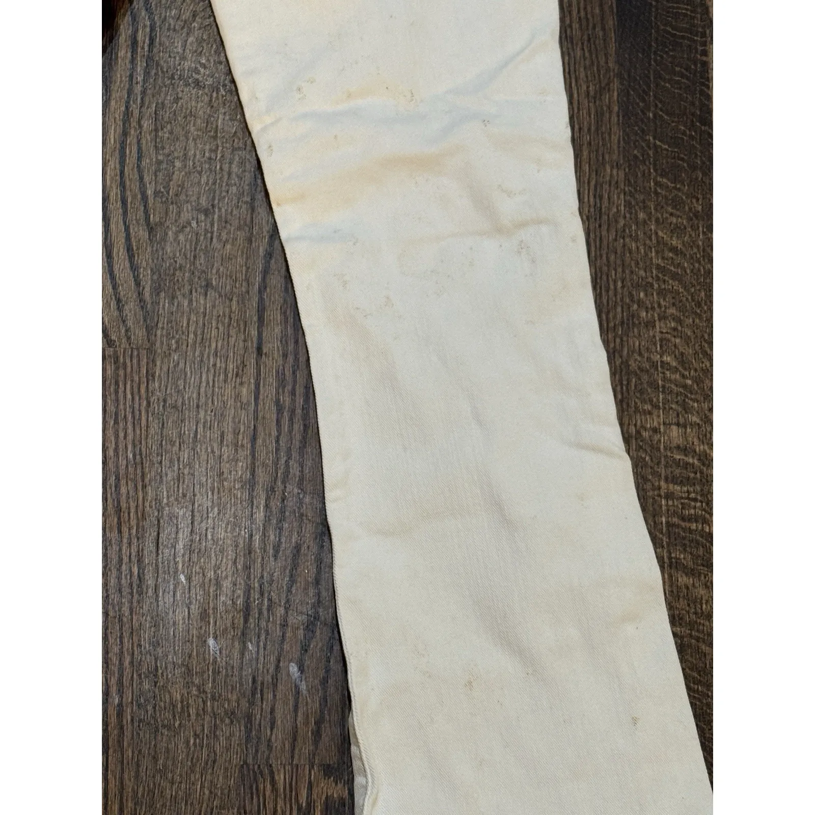 R13 Jeans Kick Fit Bale White Slightly Distressed Details Grunge Dirty Size 28 - Image 9