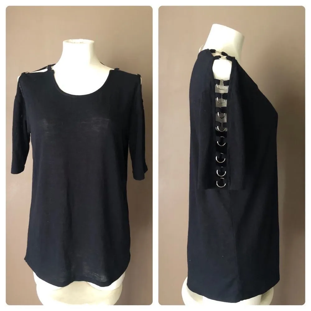 Poof New York Cold ShoulderBlouse - Image 2