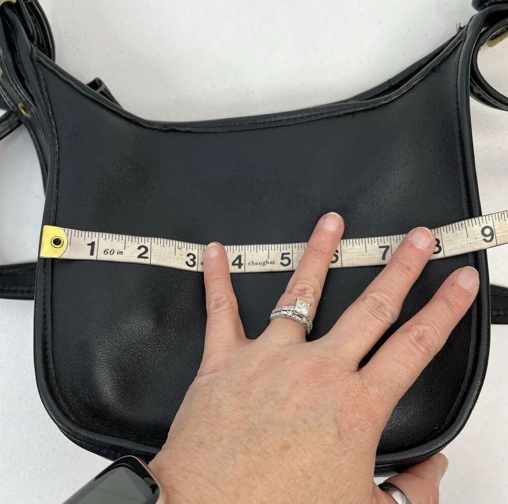 Coach Legacy Crossbody Bag Black Leather Vintage Janice Ricardi-Desantos 9950 - Image 14