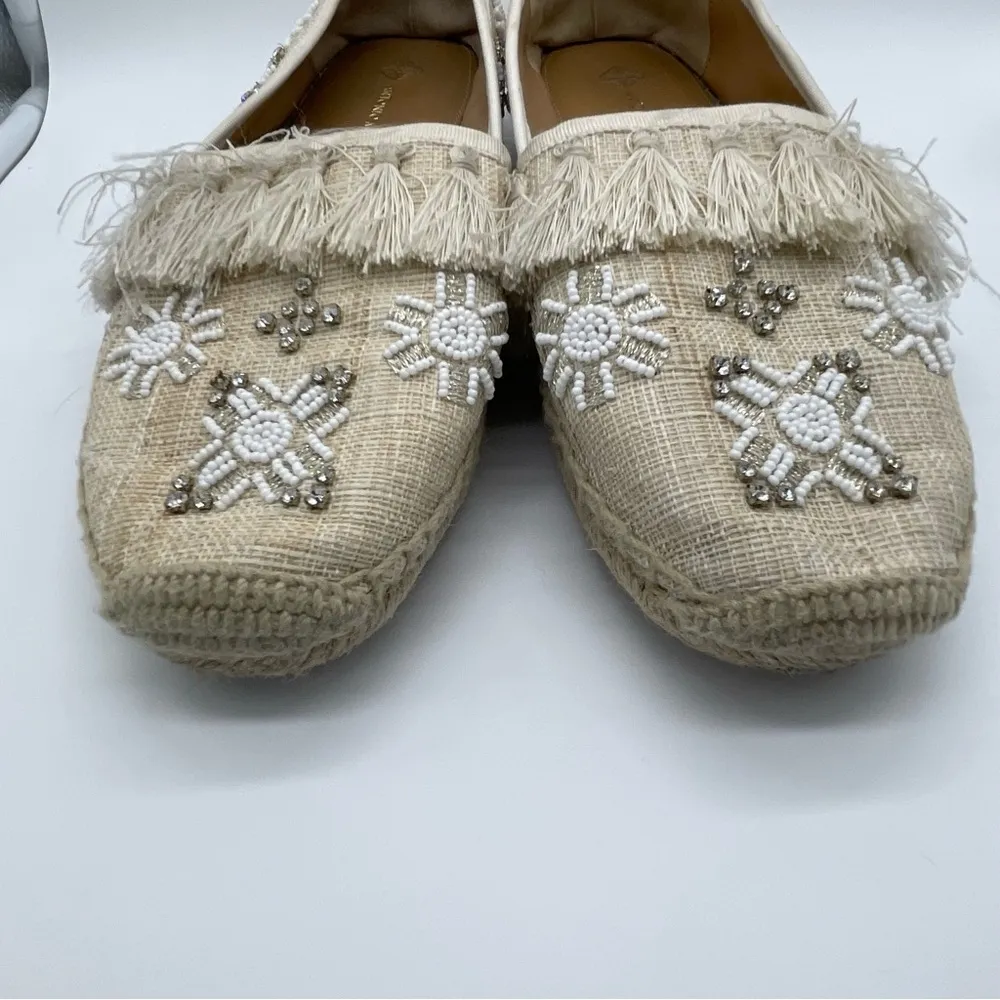 Dacora Bead Embellished Tassel Espadrilles - Image 3