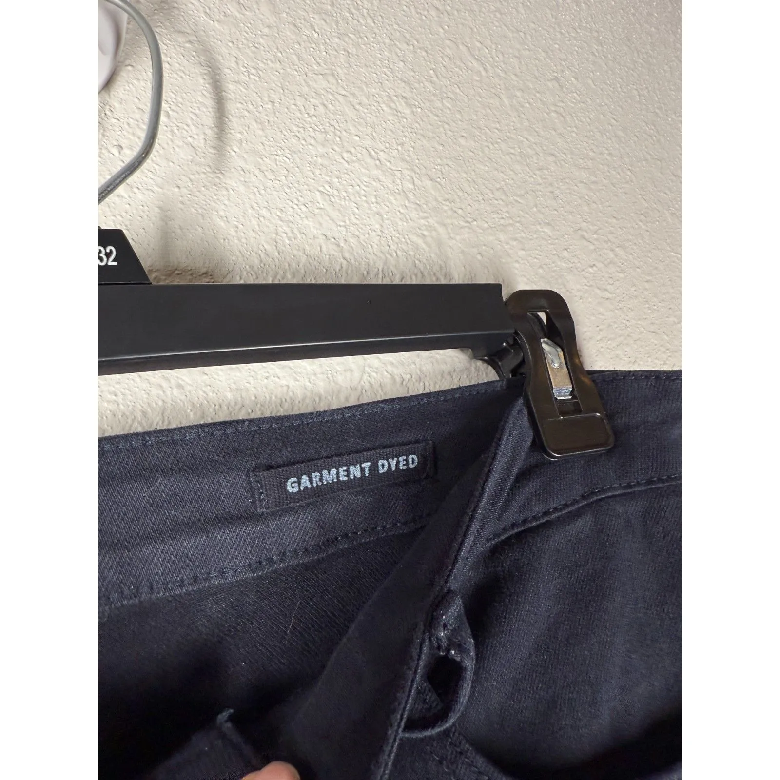 Judy Blue Womens Garment Dyed Dark Blue Jeans Sz 15/32 Stretchy High Rise - Image 7