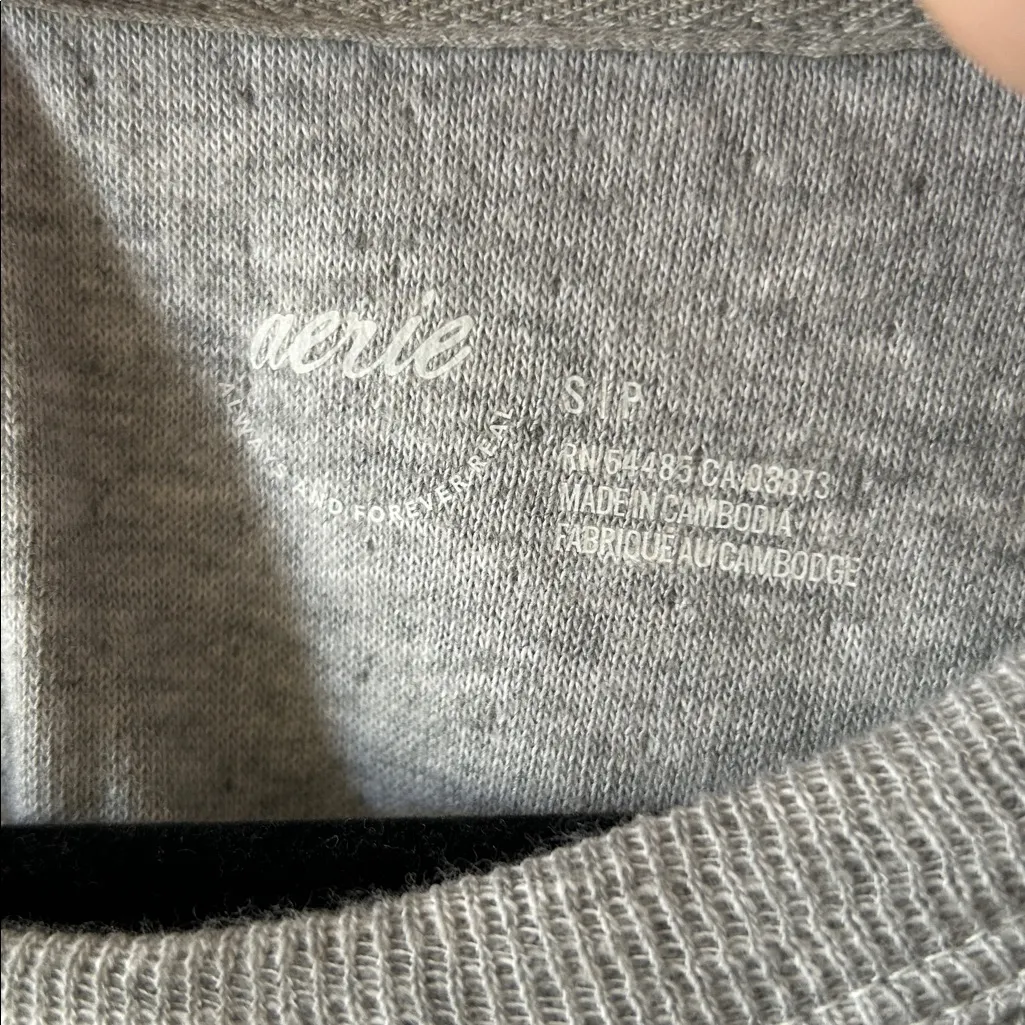 Aerie‎ Women Endless Summer Matching Top & Short Set in Heathered Gray Sz Small - Image 12