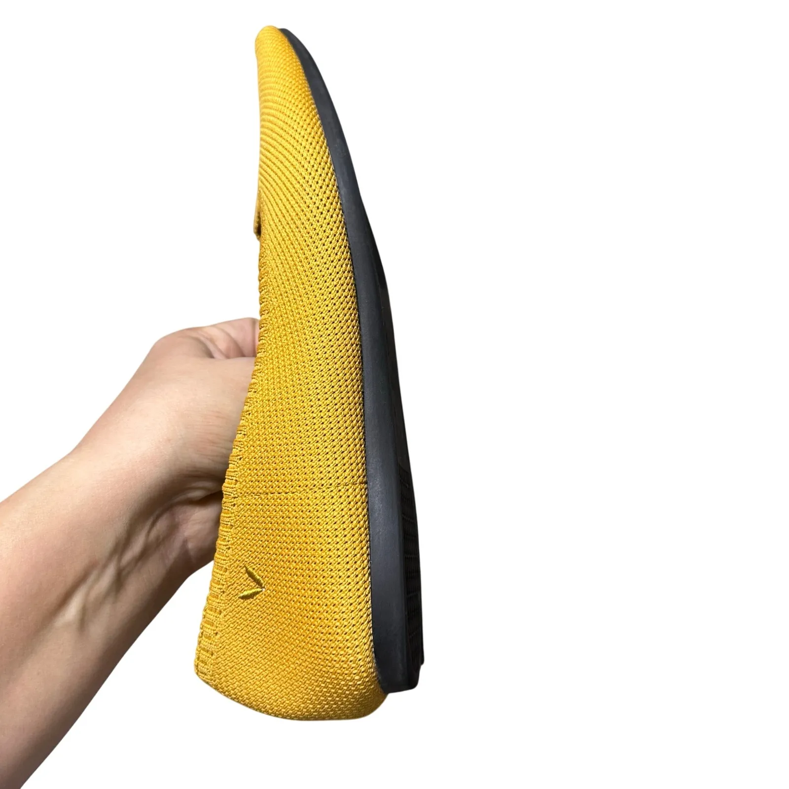 Vivaia Pointed Toe Ballet Flats Ginger Yellow Size 8 - Image 4