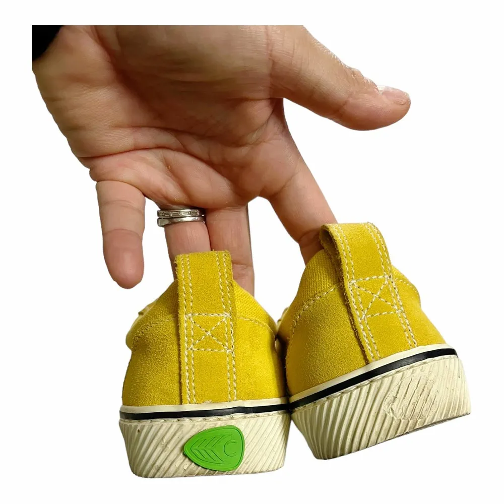 CARIUMA Yellow Sneakers OCA Low Canvas Lace Up Logo Round Toe Shoes EU 37 US 6.5 - Image 5