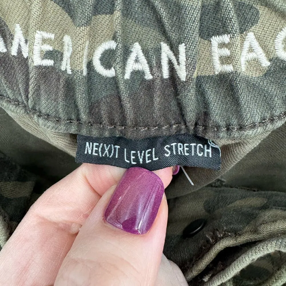 American Eagle Next Level Stretch Jegging Jogger Pants Size 0 Camo Print Stretch - Image 8