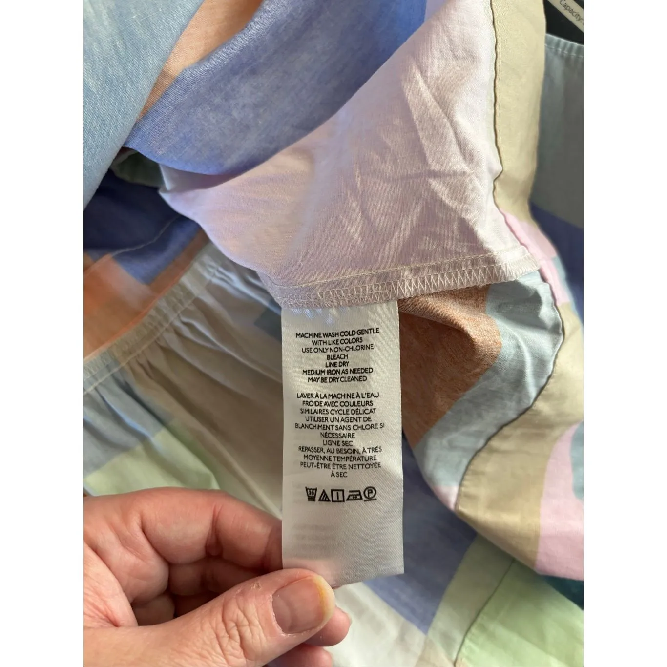 Anthropologie Somerset Patchwork Mini Dress Short Sleeve NWT Size XS 100% Cotton - Image 3