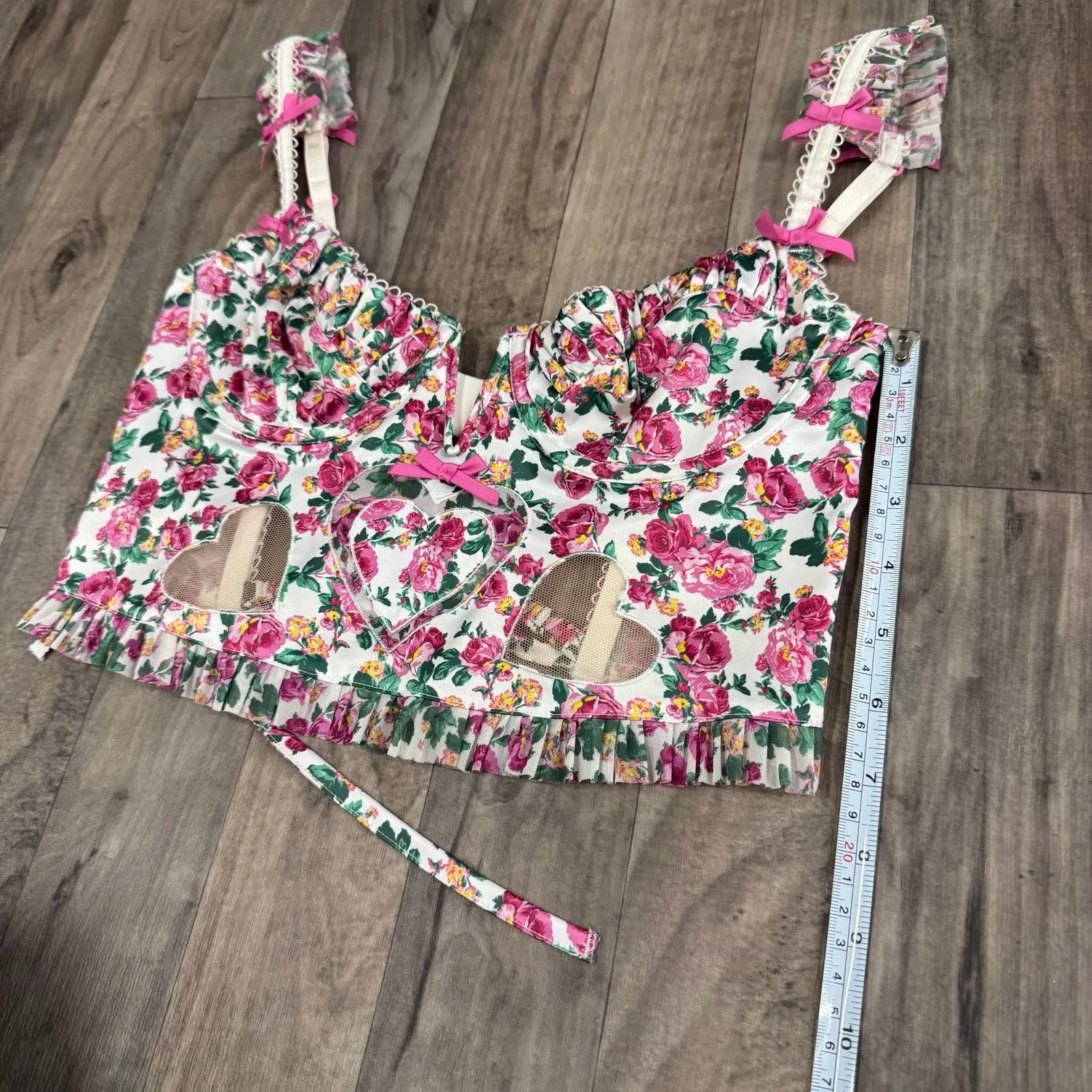 For Love & Lemons Heart Bloom Bustier Top - Image 3