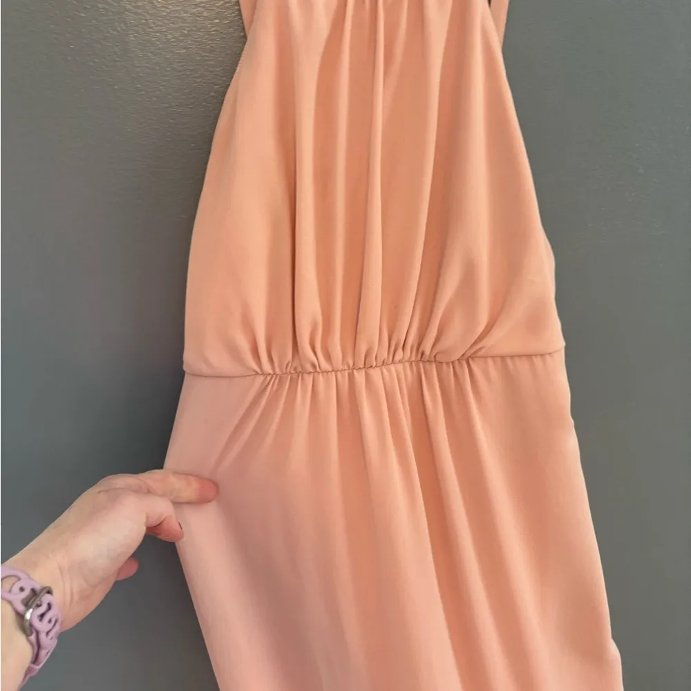 Show Me You Mumu Light Pink Chiffon Lined Maxi Dress, Low Back - Image 2