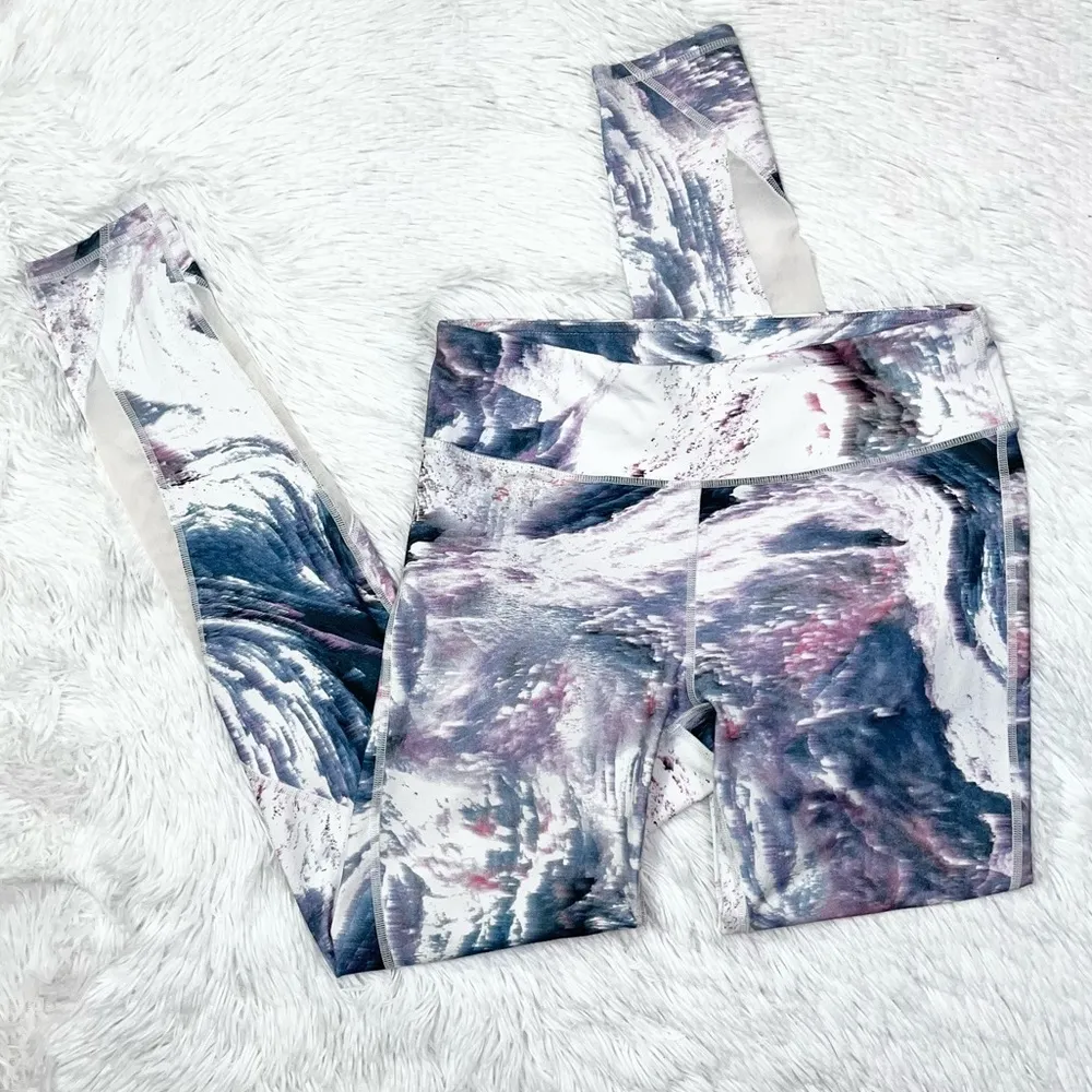 FABLETICS Lillian Salar Watercolor Compression Legging Small Mesh Athletic - Image 3