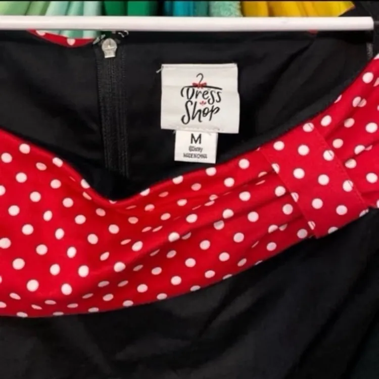 Disney parks Minnie Mouse polkadot cosplay dress shop dress M - Image 2