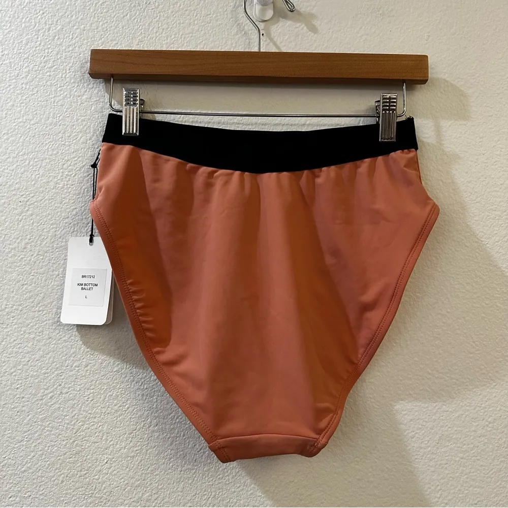 Free People x Beth Richards Kim Bikini High Waist Swim Bottoms in Ballet Size L - Image 5