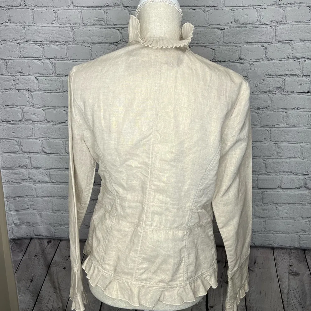 Think tank beige shimmer jacket size small - Image 11