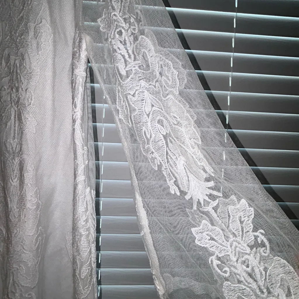 Sharon Young Cream Textured Dress / Blouse Size Small - Image 4