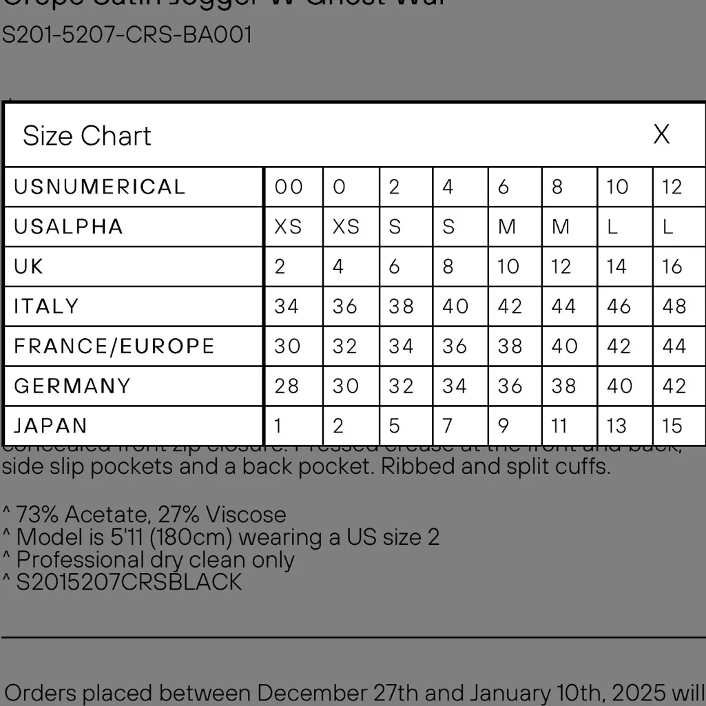 3.1 Phillip Lim Crepe Satin Jogger With Ghost Waistband Ivory size 0 - Image 12