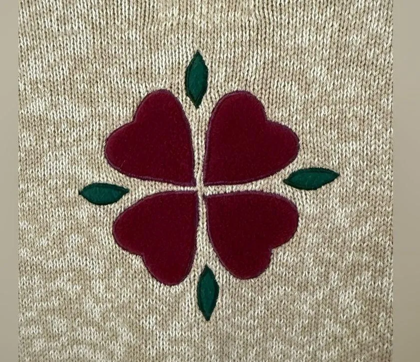 Vintage Christopher & Banks Vest Womens Sz XL Hand Embroidered Bunny Granny - Image 13