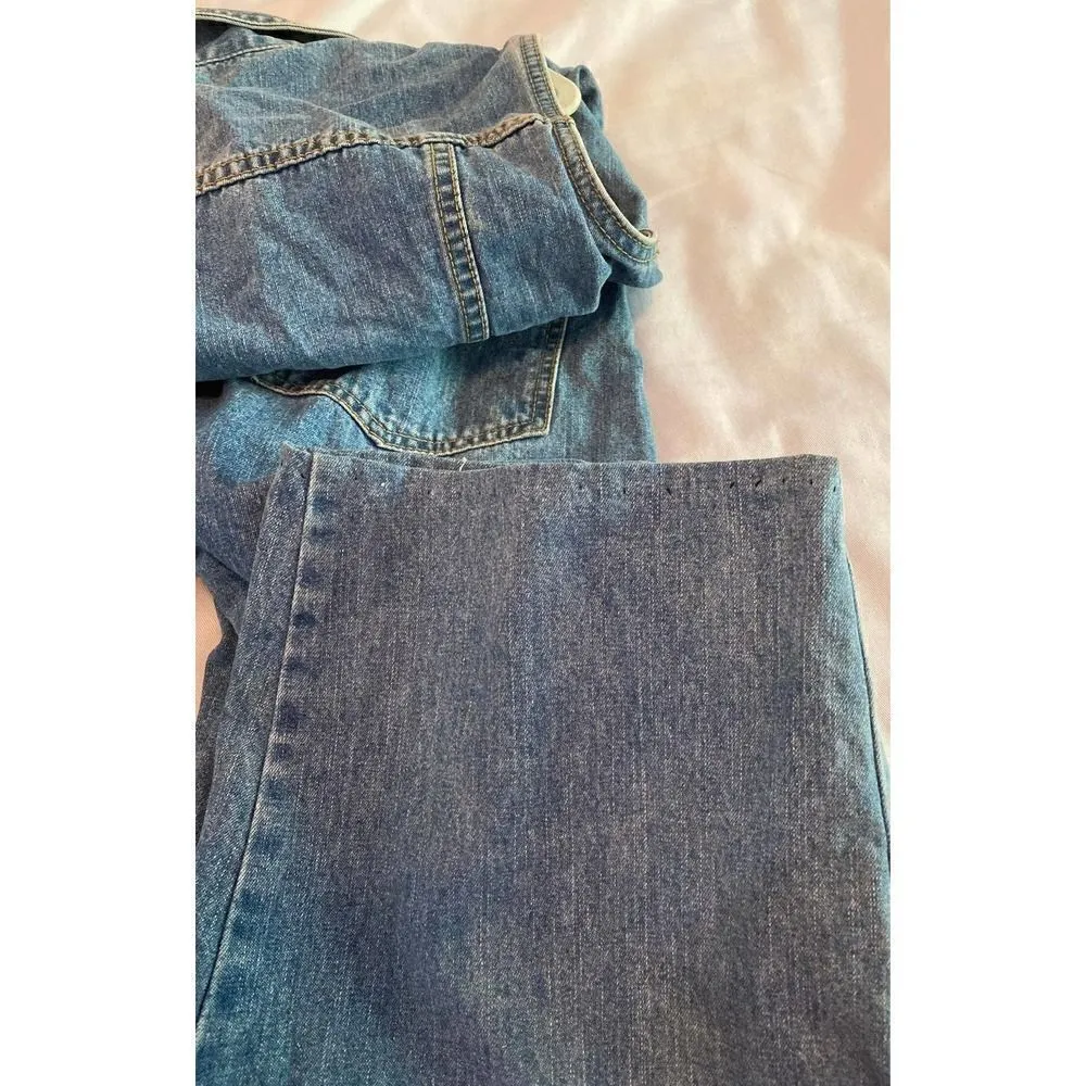 Vintage County Seat Sleeveless Jumpsuit Blue Size L - Image 3