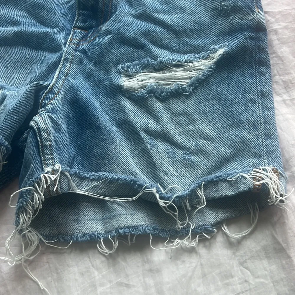 ZARA 90’s Bermuda Ripped Shorts - Image 4