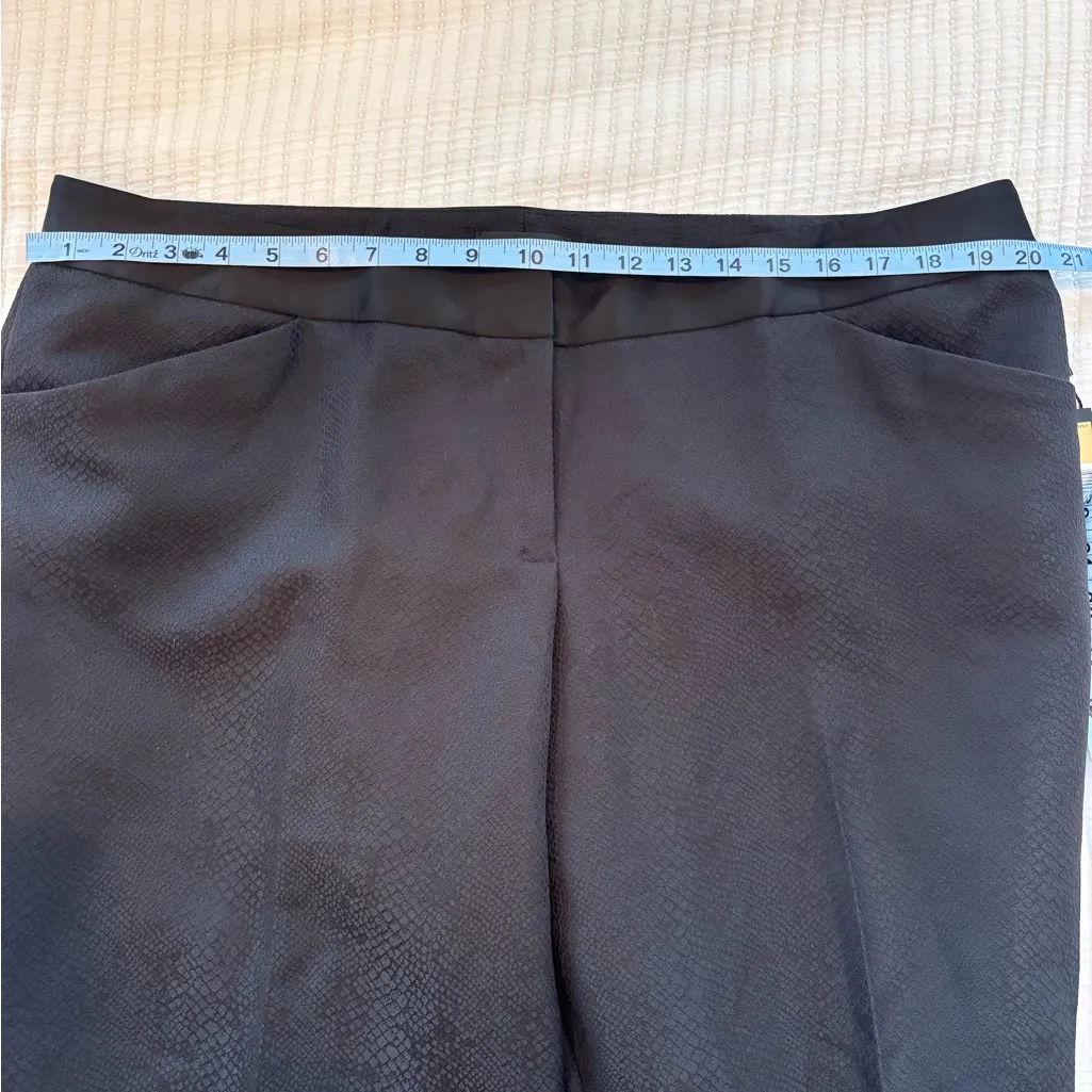 Tahari Arthur S. Levine LUXE NWT Women's Vivian Black Reptile Print Trouser 18 - Image 9