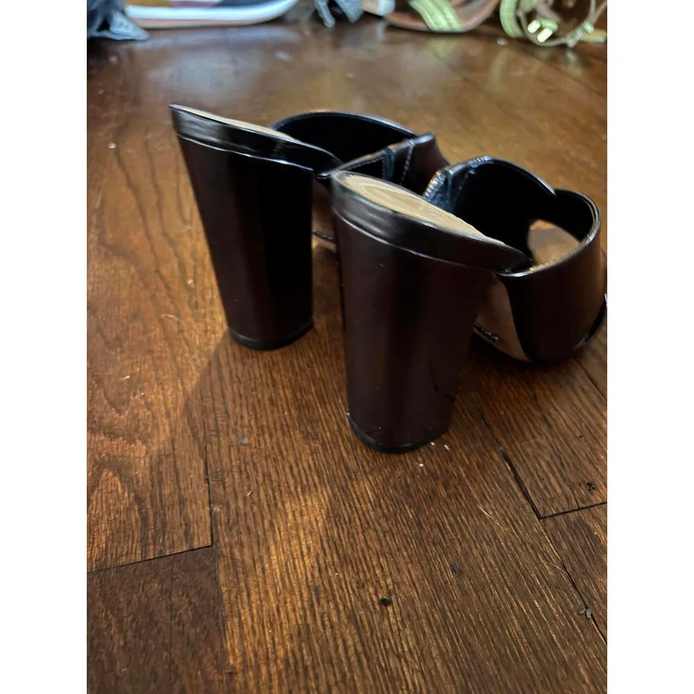 DISCOUNT SHIPPING NWT Schutz Womens Maisie Metallic High Heel Sandals - Image 6