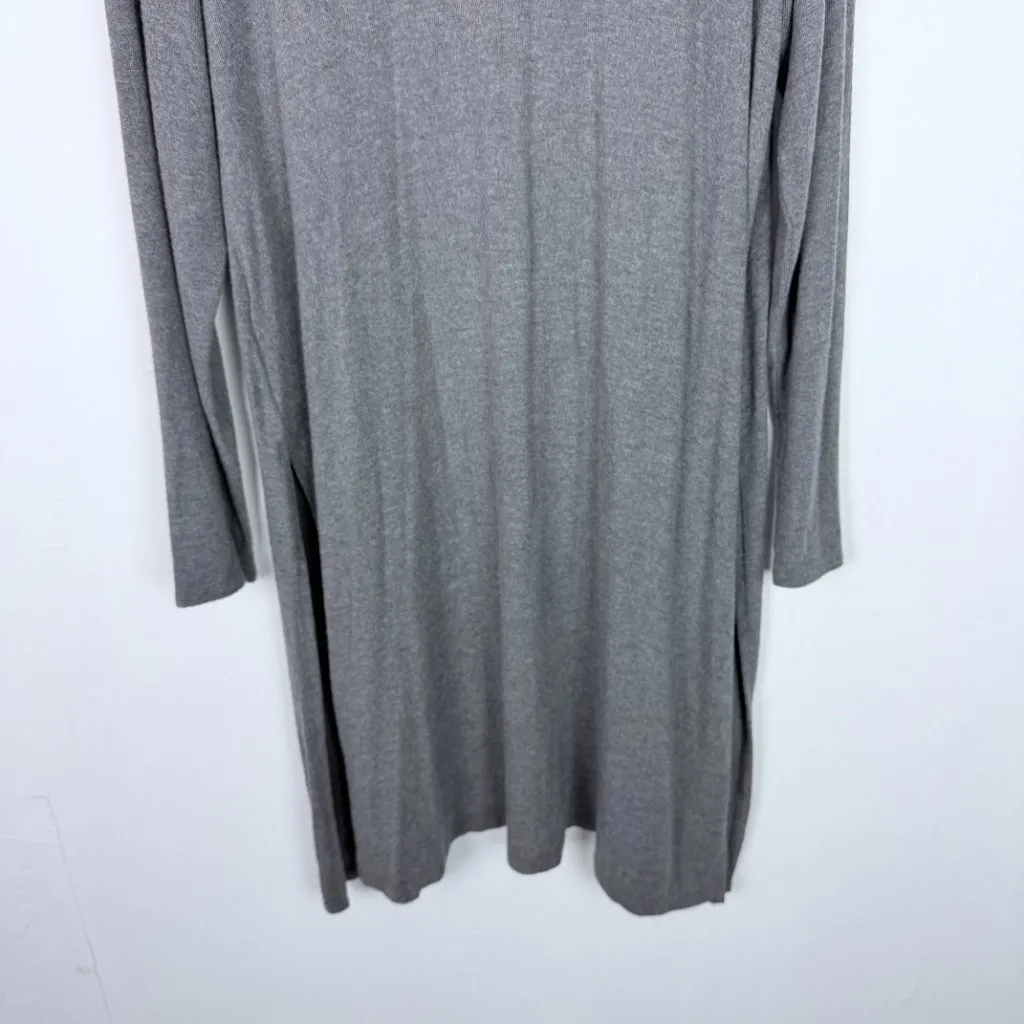 NWT Beyond Yoga High Slits Long Duster Cardigan Heather Gray Size Large L NEW - Image 10