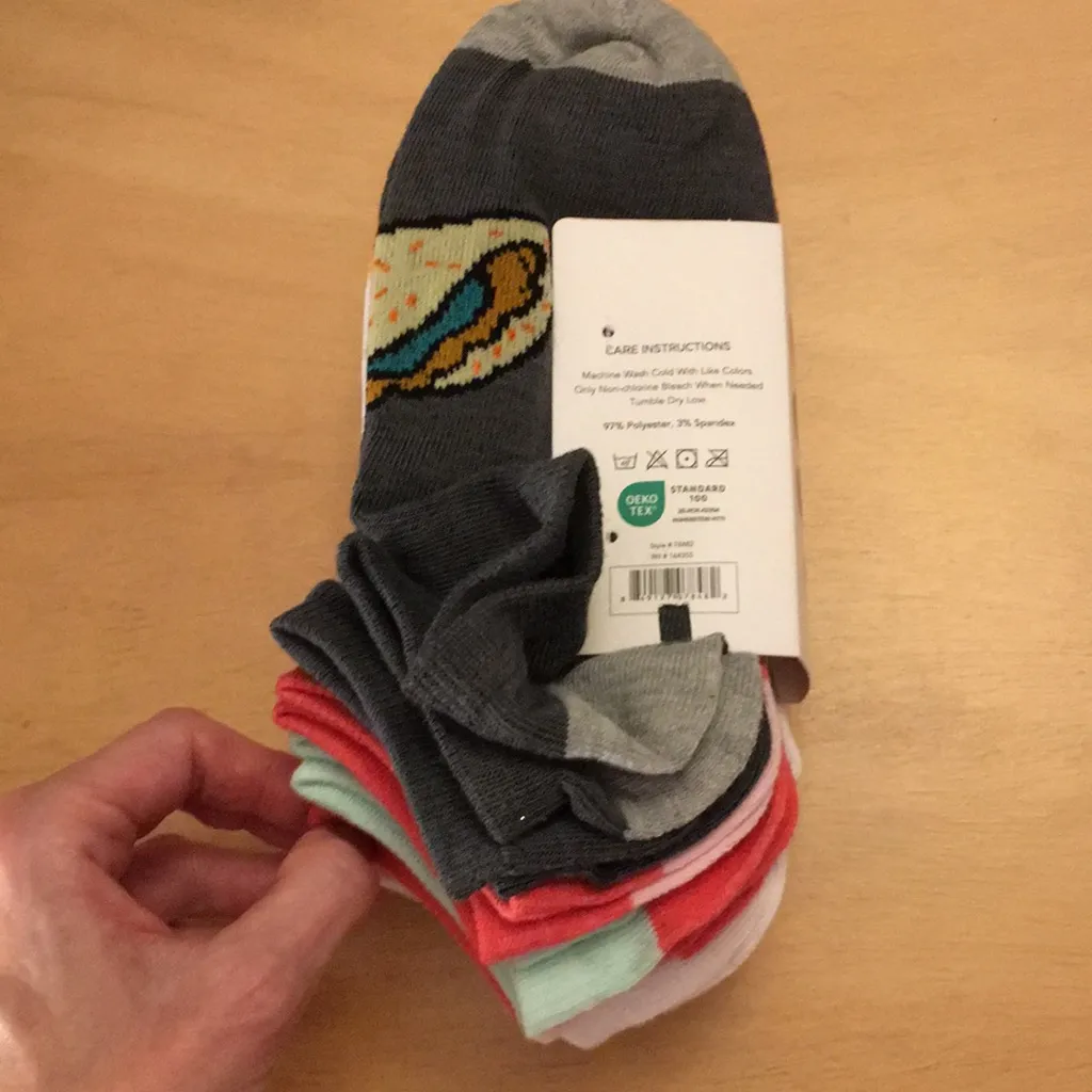 New Women’s Sock Hub Assorted Ankle Socks 10 Pairs Size 9 - Image 3