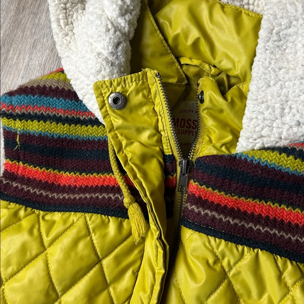 Mossimo Quilted Puffer Vest – Size Large Gold - Image 5