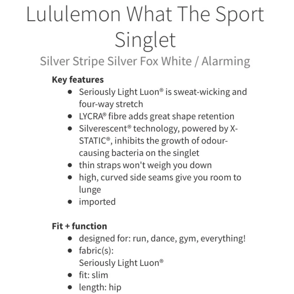 Silver Stripe What The Sport Tank - Image 13