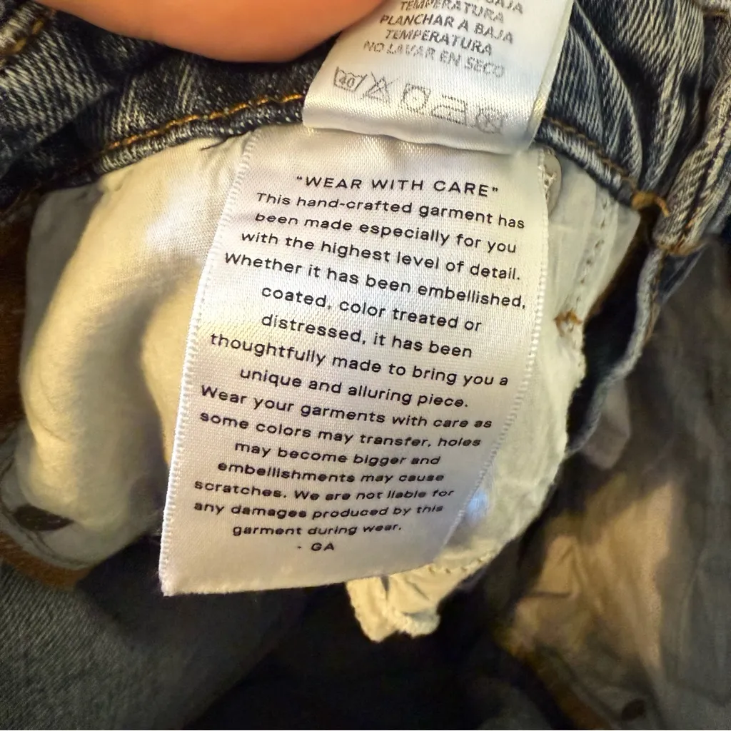 Good American Good Classic Hi-Rise Distressed Ripped Ankle Jeans Size 4/27 - Image 12