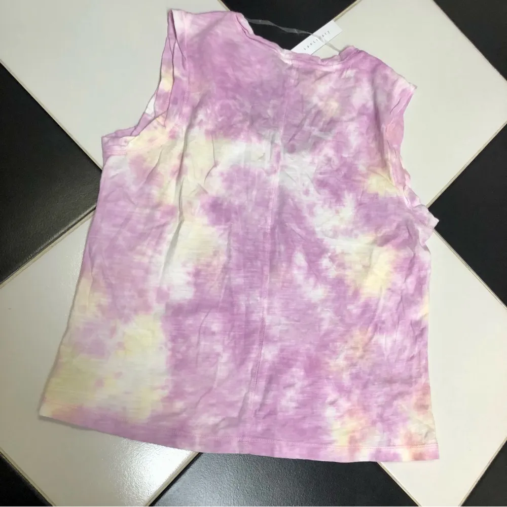 NWT Sanctuary One Pocket Tie Dye Tank Top Crewneck Purple Lightweight Boho sz M - Image 5