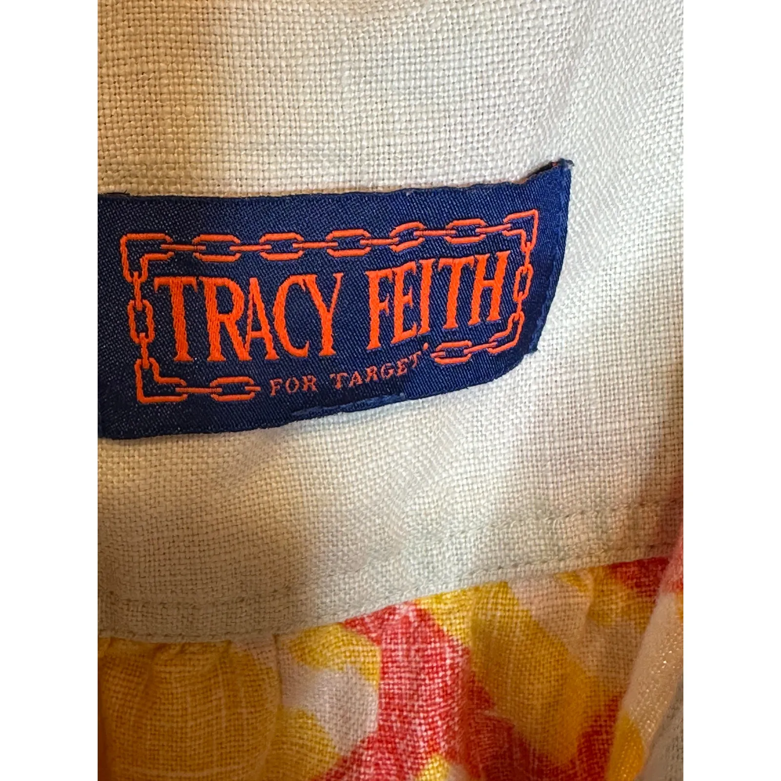 Women's Linen Style Beach Cover up Mini Geo Print Hood Y2K Medium Vacation Yellow - Image 6