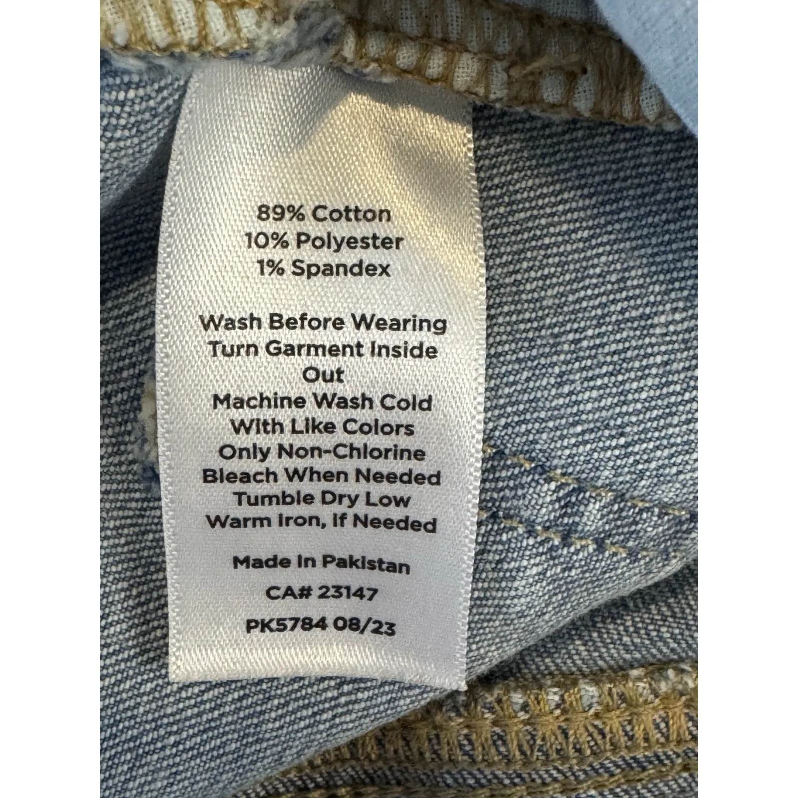 Talbots Simply Flattering Straight Leg Jeans Size 12 Light Wash Stretch Denim - Image 9