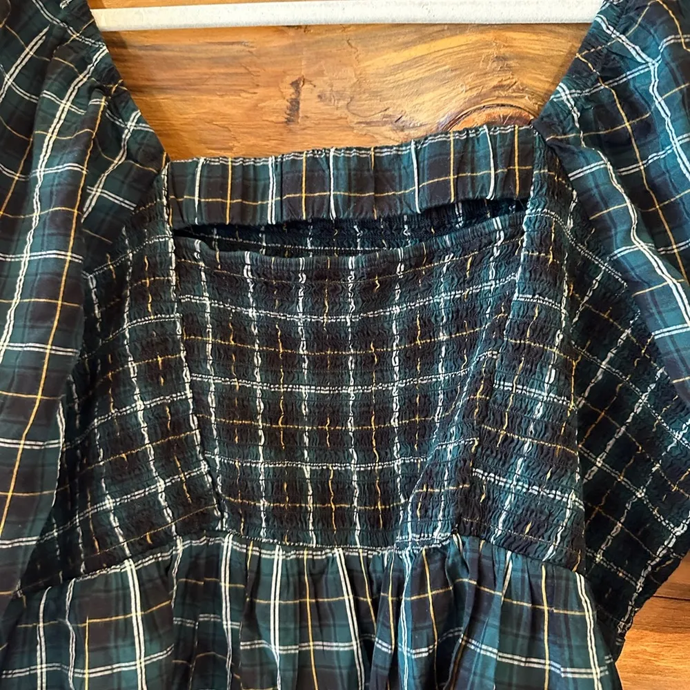 Smocked Seersucker Top Tartan - Image 4