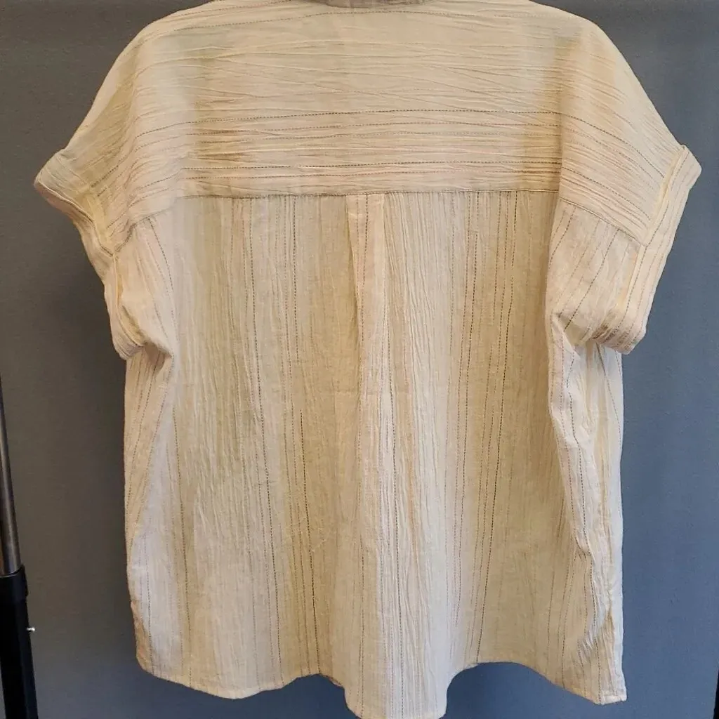 Studio West Cream Button Down Shirt - Image 4