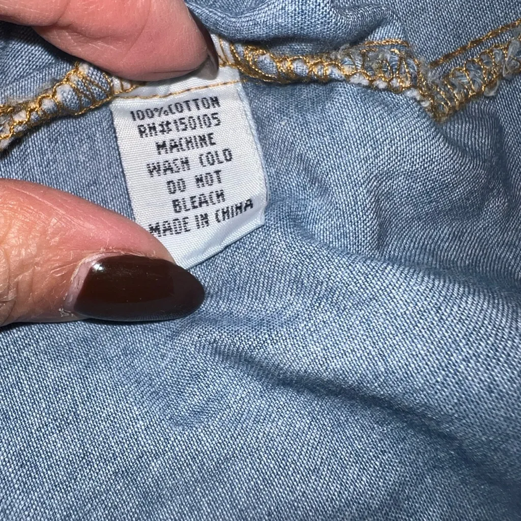 INSO Distressed Denim Button - Image 7