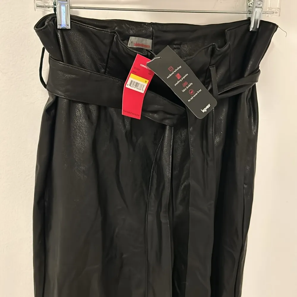 Commando Black Faux Leather Paperbag Pants - Image 6