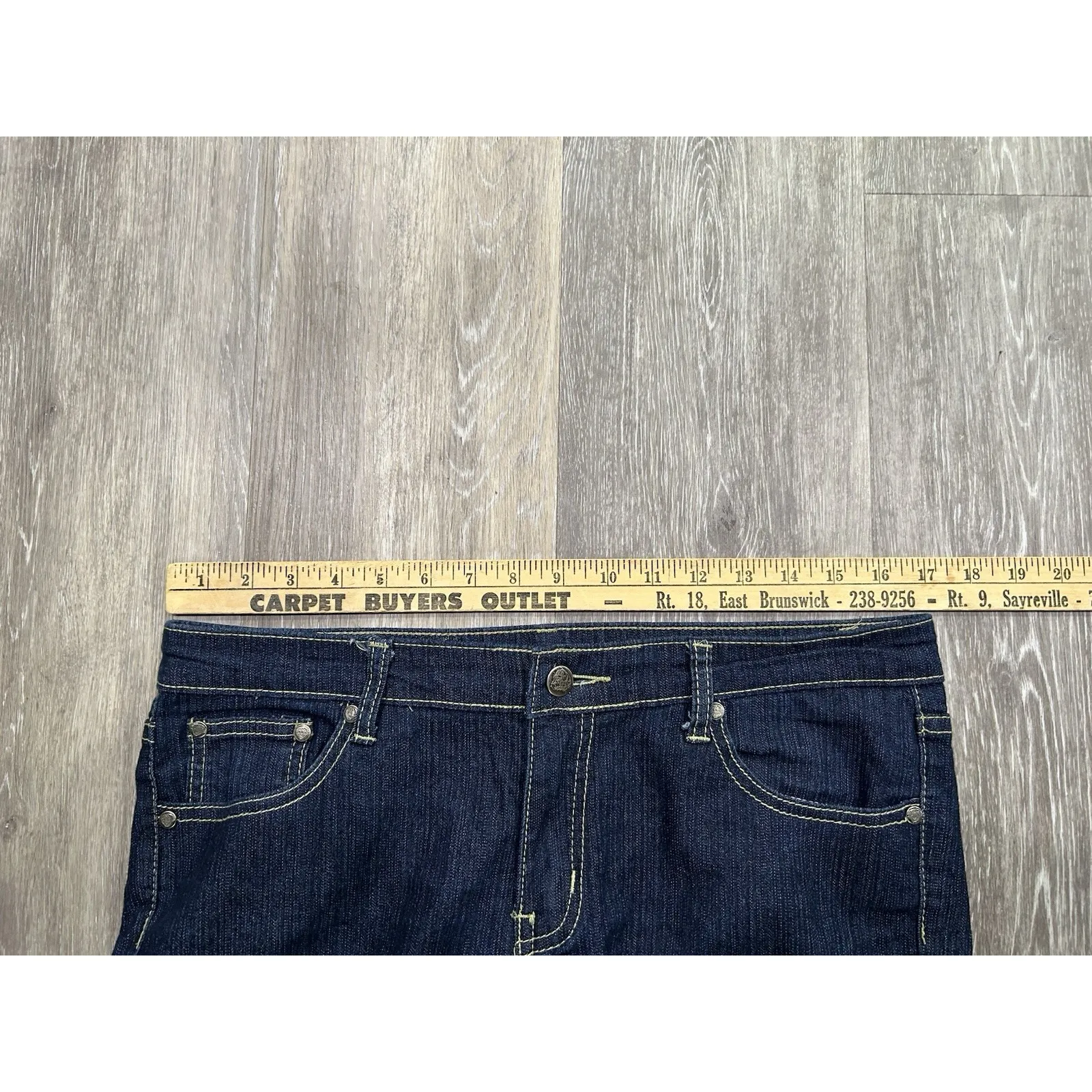 Ed Hardy Straight Leg Embroidered Tattoo You Jeans Y2K Womens Size 13/14 34 x 30 - Image 5