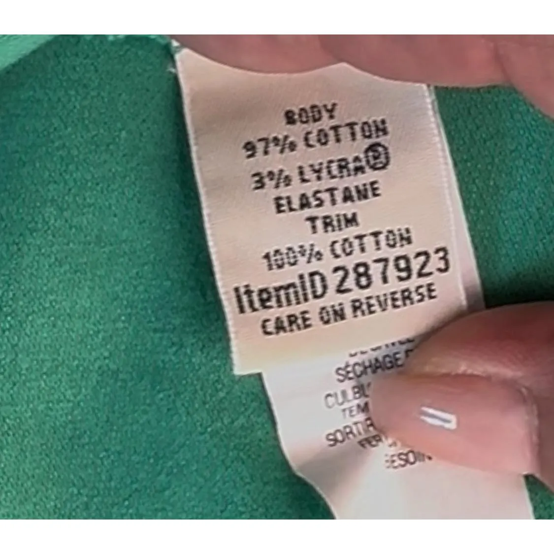 L.L.Bean Womens Green Blue Relaxed Fit Short Sleeve Polo Shirt Size M - Image 5