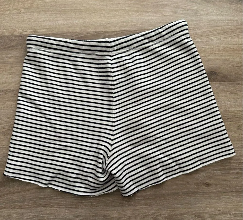 Frank & Eileen Pearl Favorite Sweatshorts Navy French Stripe Size Large - Image 4